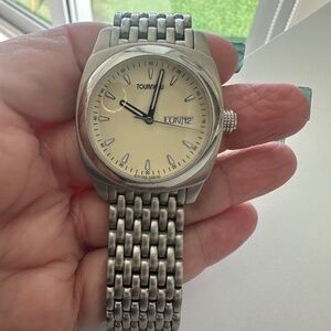 Stainless Steel Tourneau Unisex Watch